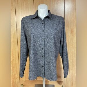 Riders by Lee Gray Button Down Shirt SZ - XL